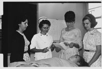 Group of women learning medical procedures 